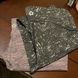 Tuff Athletics Charcoal and Ebony Activewear bundle of two regular length